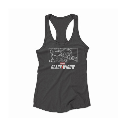 Black Widow Character Art And Logo Women Racerback Tank Top
