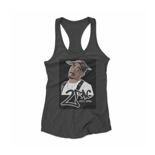 1971-1996 Tupac Women Racerback Tank Top