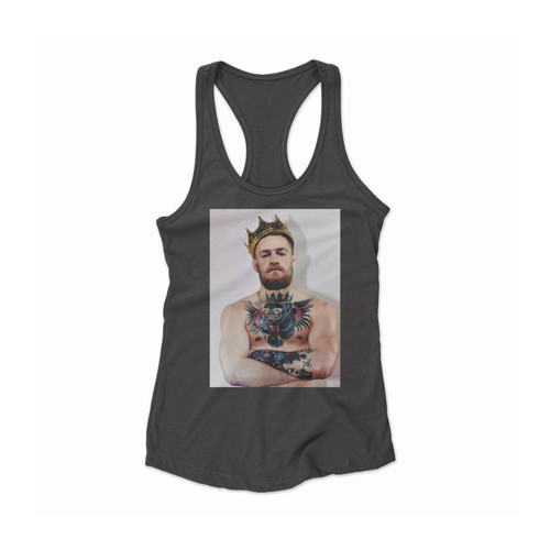 Conor Mcgregor Crown Tattoo Women Racerback Tank Top