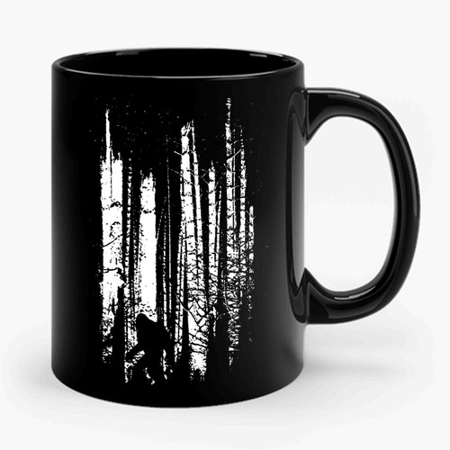 Bigfoot In The Forest 2 Ceramic Mug