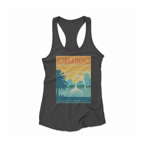 Vintage Orlando Florida Women Racerback Tank Top