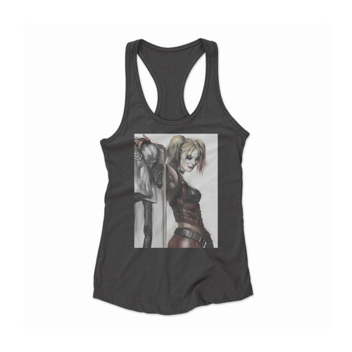 Harley Quinn Painting Art Women Racerback Tank Top