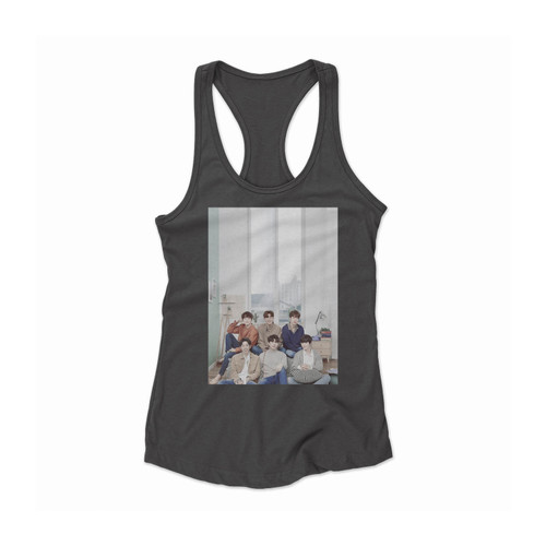 Infinite Members Kpop Women Racerback Tank Top