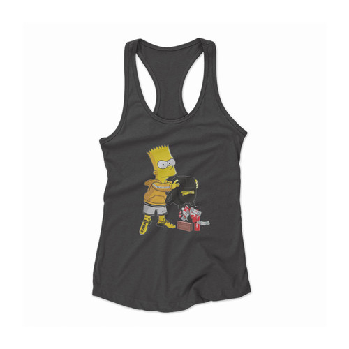 Bart Simpson Women Racerback Tank Top