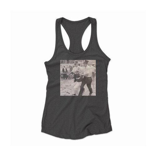 Bernie Sanders Resist Cloth Patch Women Racerback Tank Top