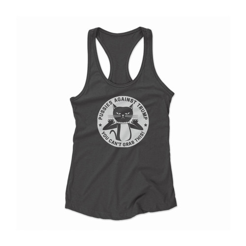 Pussycats Against Trump Women Racerback Tank Top