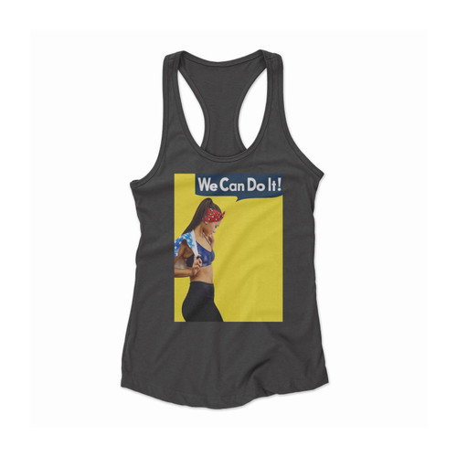 Rosie The Riveter 3 Women Racerback Tank Top