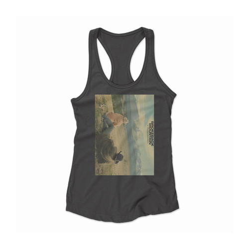 Brokeback Mountain Brown Women Racerback Tank Top