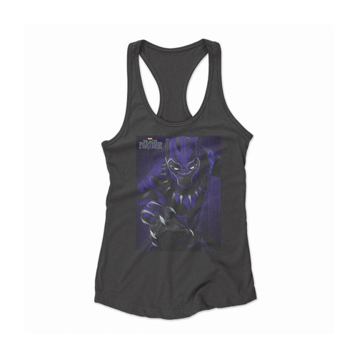 Black Panther Glow Women Racerback Tank Top