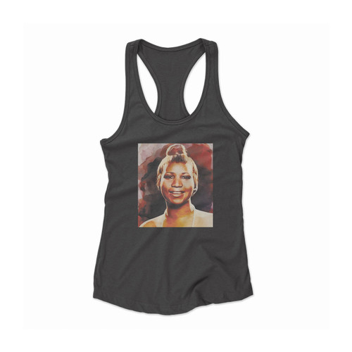 Aretha Frinklin Memory Music Legend Queen Women Racerback Tank Top