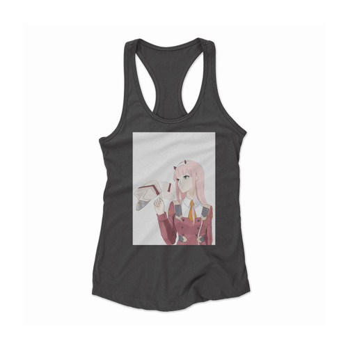 Darling In The Franxx Anime Franxx Zero Two Darling Top Selling Women Racerback Tank Top