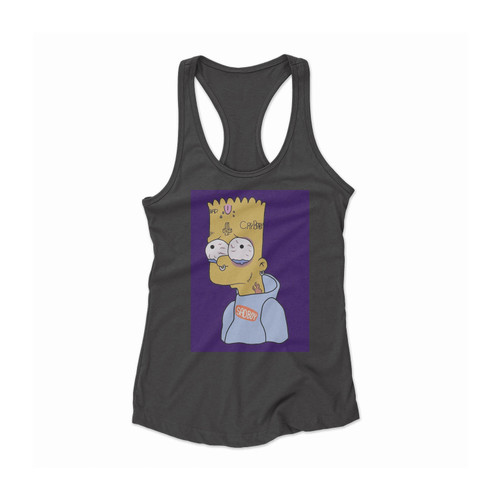 Sad Boyy Bart Women Racerback Tank Top