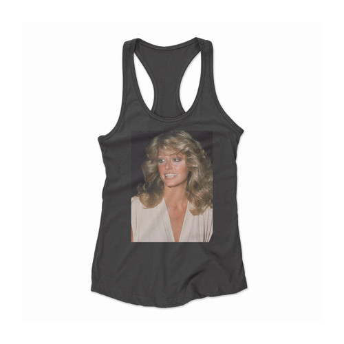 Farrah Fawcett Hair Women Racerback Tank Top