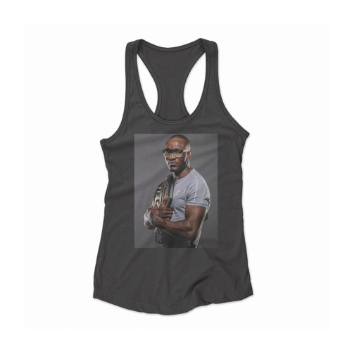 ufc welterweight champion kamaru usman Women Racerback Tank Top