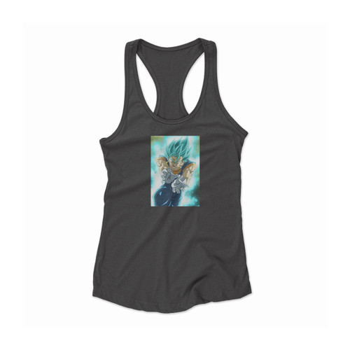 Vegito Blue Dragonball Women Racerback Tank Top