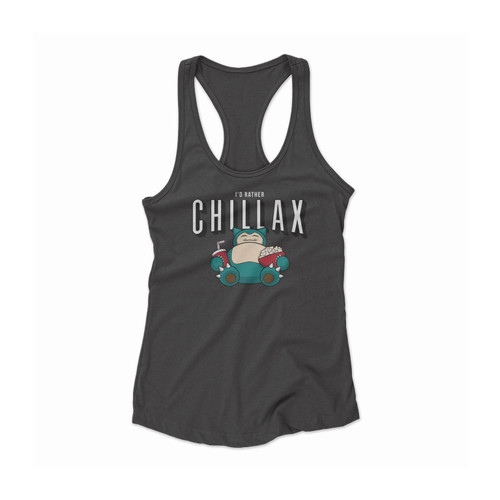 Chillax Like A Pokemon Women Racerback Tank Top