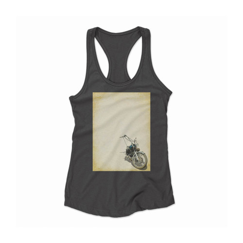 Retro Motorbike Women Racerback Tank Top