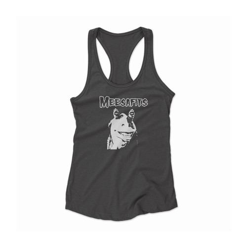 Meesafits Misfits Jar Jar Binks Star Wars Parody Women Racerback Tank Top