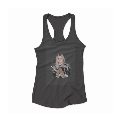 Billie Eilish Eyes Wallpapers Women Racerback Tank Top