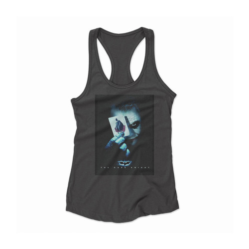 The Dark Knight Joker Movie Logo Women Racerback Tank Top