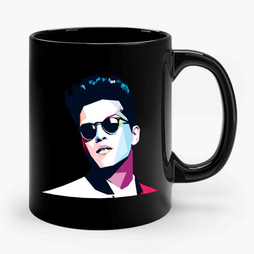 Bruno Mars Wpap Art Ceramic Mug