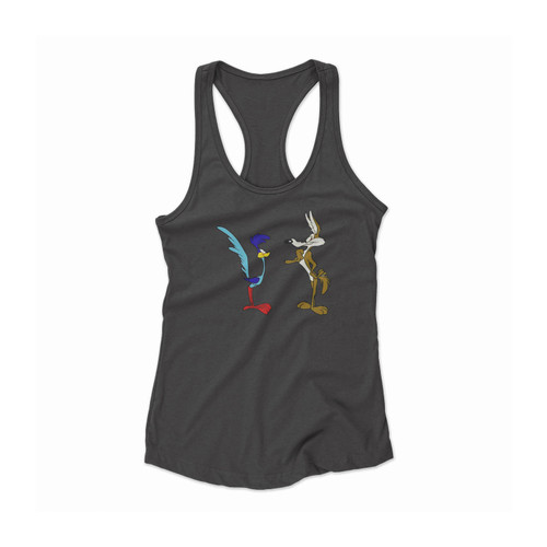 Wile E Coyote And The Road Runner Cartoon Women Racerback Tank Top