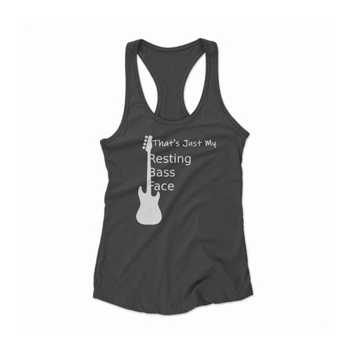 Resting Bass Face Women Racerback Tank Top