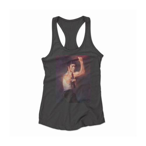 bruce lee art Women Racerback Tank Top