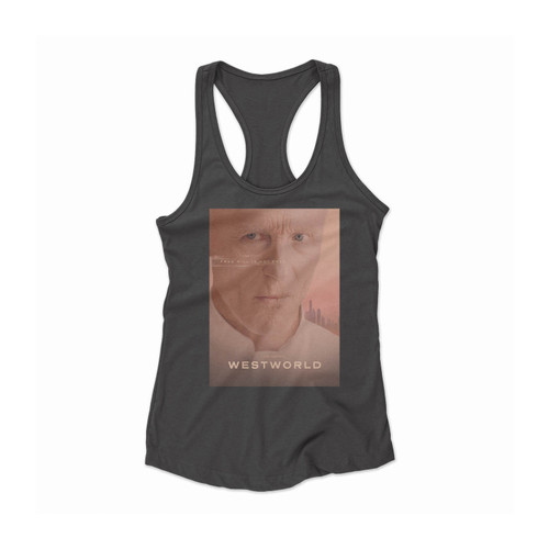 Westworld Man In Black 2 Women Racerback Tank Top
