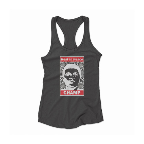 Muhammad Ali Cassius Clay Rest In Peace Champ Women Racerback Tank Top
