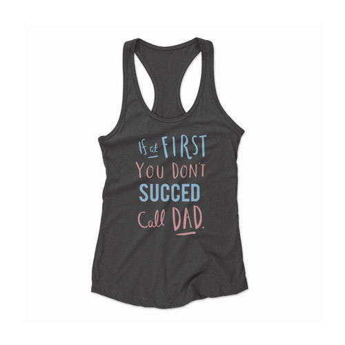 Call Dad Father's Day Women Racerback Tank Top