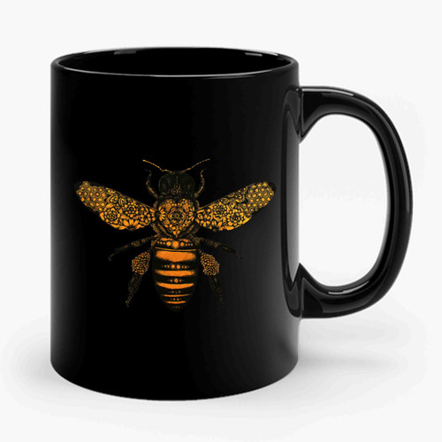Bumblebee Tattoos Flowers Bumblebee Bombus Ceramic Mug