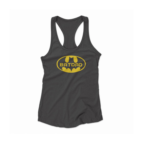 Bat Dad Batman Perfect Gift For Dad!! Fathers Day Women Racerback Tank Top