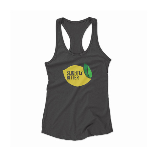 Slightly Bitter Lemon Yellow Women Racerback Tank Top