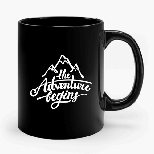The Adventure Begins Mountain 1 Ceramic Mug