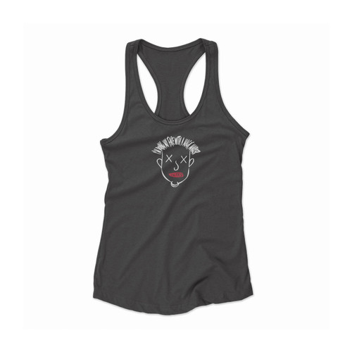 Tilted Like Christine And The Queens I'M Doing My Face With Magic Marker Women Racerback Tank Top