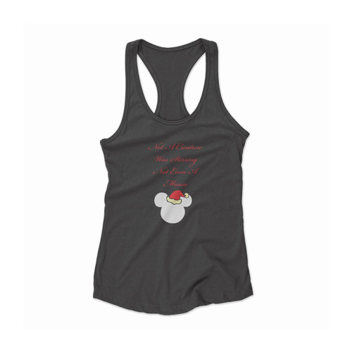 Disney Christmas Not A Creature Was Stirring Disney Family Christmas Women Racerback Tank Top