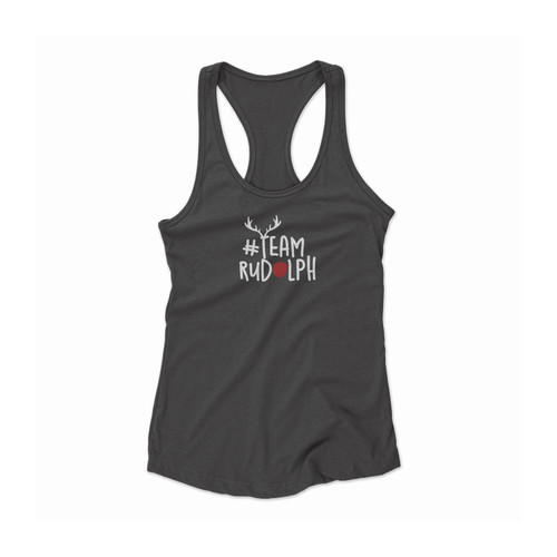 Christmas #Teamrudolph Christmas Team Rudolph Women Racerback Tank Top