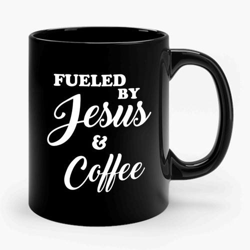 Fueled By Jesus And Coffee 1 Vintage Ceramic Mug