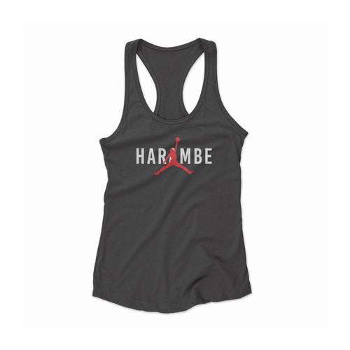 Harambe X Jordan Women Racerback Tank Top