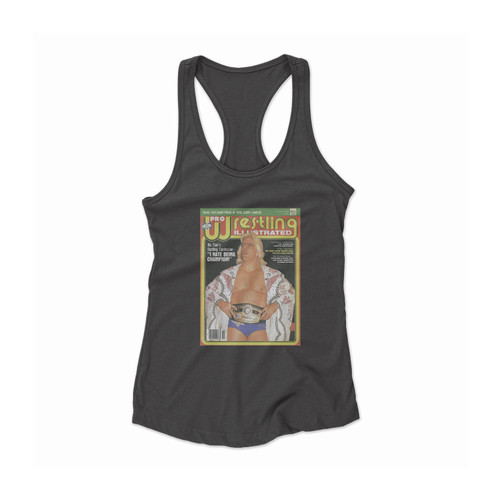 Rick Flair Wrestling Champions Magazine I Hate Being Champion Women Racerback Tank Top