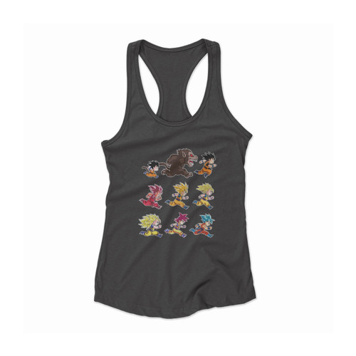 Goku Dragon Balls Evolutions Women Racerback Tank Top