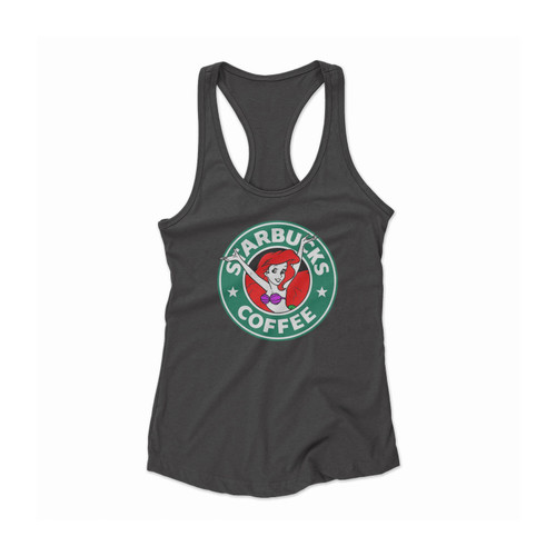 Ariel Mermaid Coffee Women Racerback Tank Top