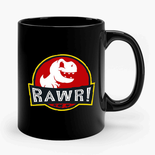 Rawr Jurassic Park Logo 2 Art Ceramic Mug Rawr Jurassic Park Logo 2 Art Ceramic Mug