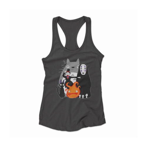 Totoro Ghiblid Away Women Racerback Tank Top