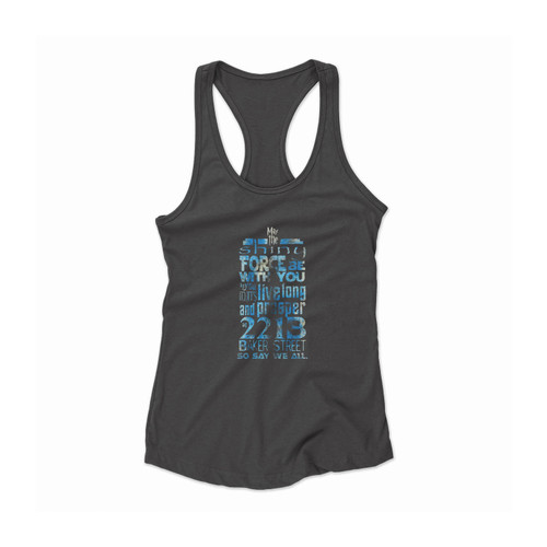 Fandom Motto Tardis Women Racerback Tank Top