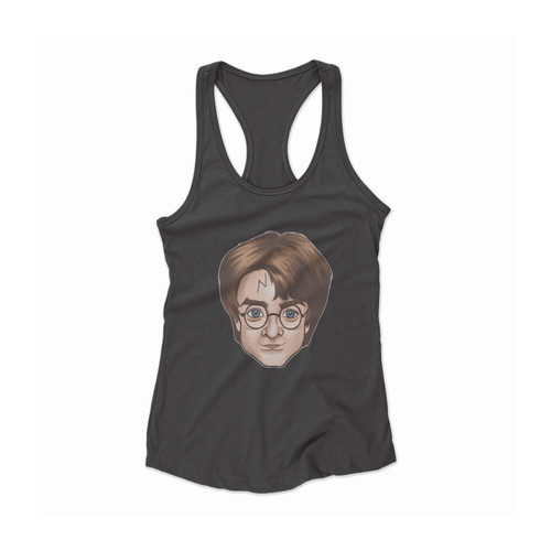 Harry Potter Face Caricature Women Racerback Tank Top