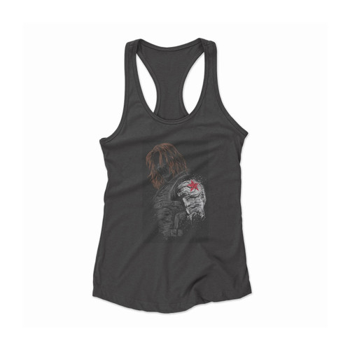 Winter Soldier Captain America Women Racerback Tank Top