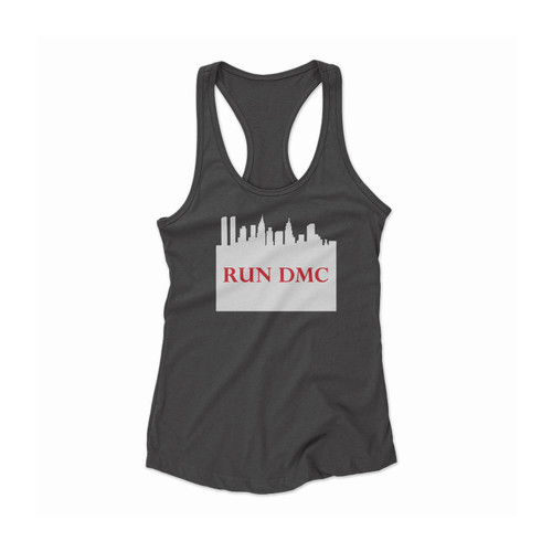 Run Dmc Town Vintage Women Racerback Tank Top