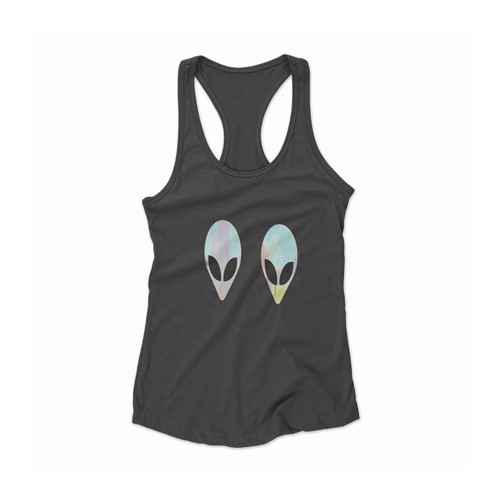 Alien On Boobs Women Racerback Tank Top